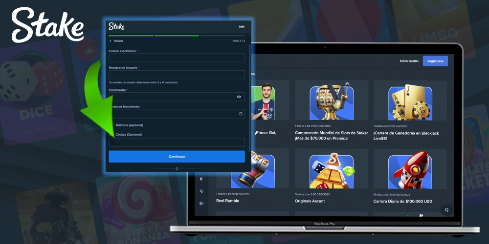 Stake Casino apuestas deportivas código promocional información