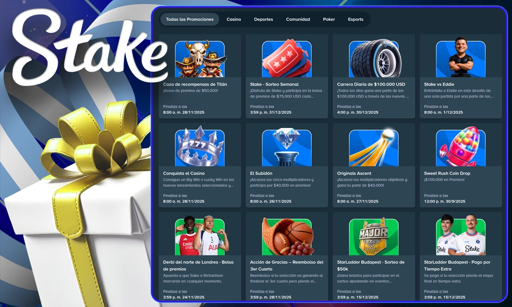 Bonos y Promociones Stake