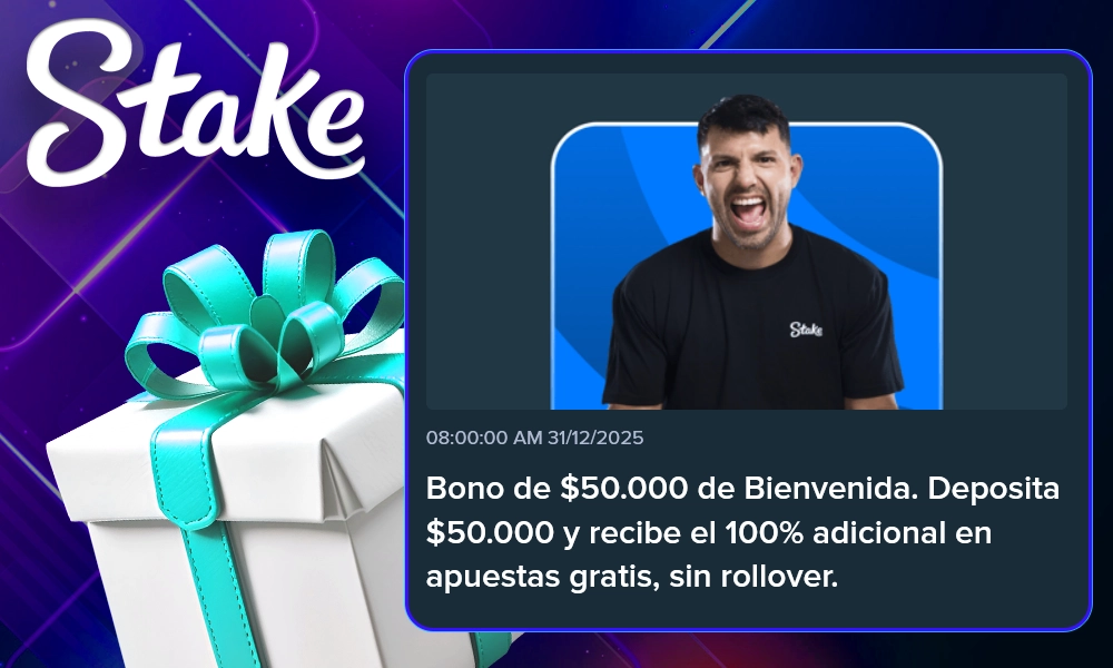 Stake Bono de Bienvenida